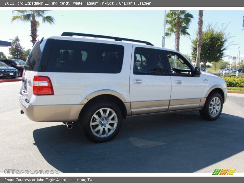 White Platinum Tri-Coat / Chaparral Leather 2011 Ford Expedition EL King Ranch