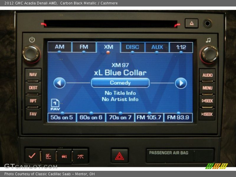 Audio System of 2012 Acadia Denali AWD