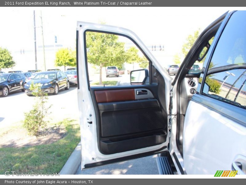White Platinum Tri-Coat / Chaparral Leather 2011 Ford Expedition EL King Ranch