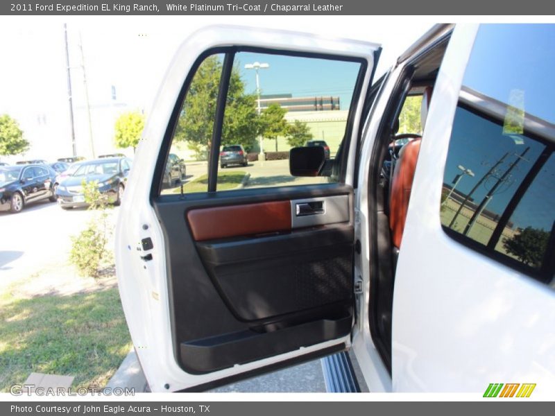 White Platinum Tri-Coat / Chaparral Leather 2011 Ford Expedition EL King Ranch