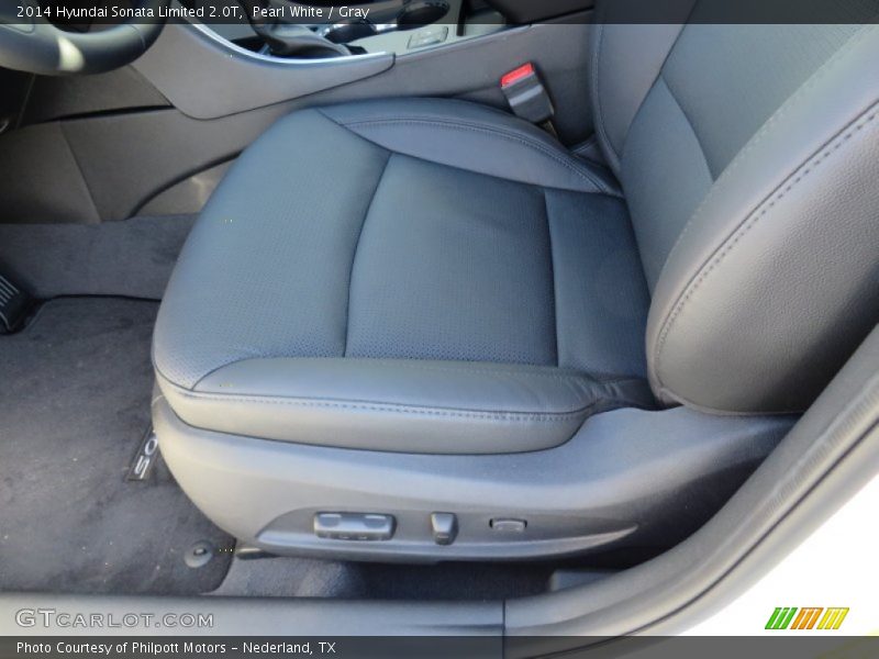 Pearl White / Gray 2014 Hyundai Sonata Limited 2.0T