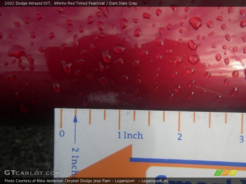 Inferno Red Tinted Pearlcoat / Dark Slate Gray 2002 Dodge Intrepid SXT