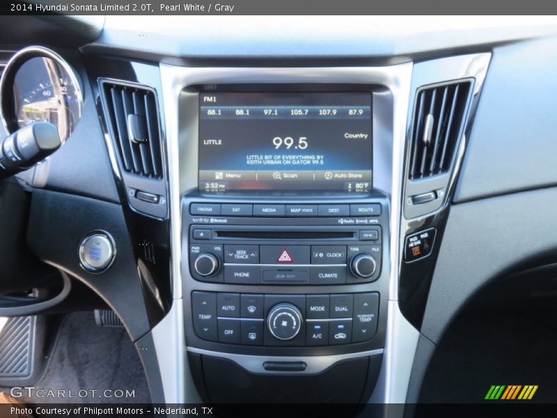 Pearl White / Gray 2014 Hyundai Sonata Limited 2.0T