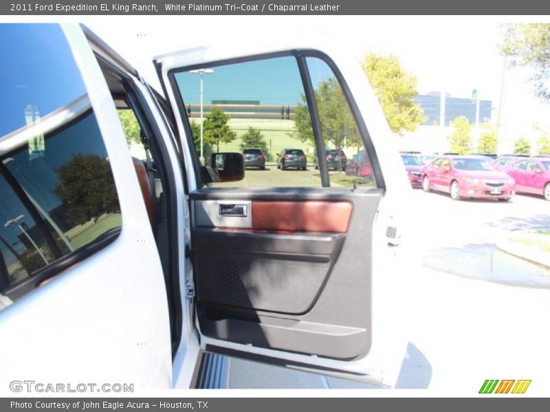 White Platinum Tri-Coat / Chaparral Leather 2011 Ford Expedition EL King Ranch