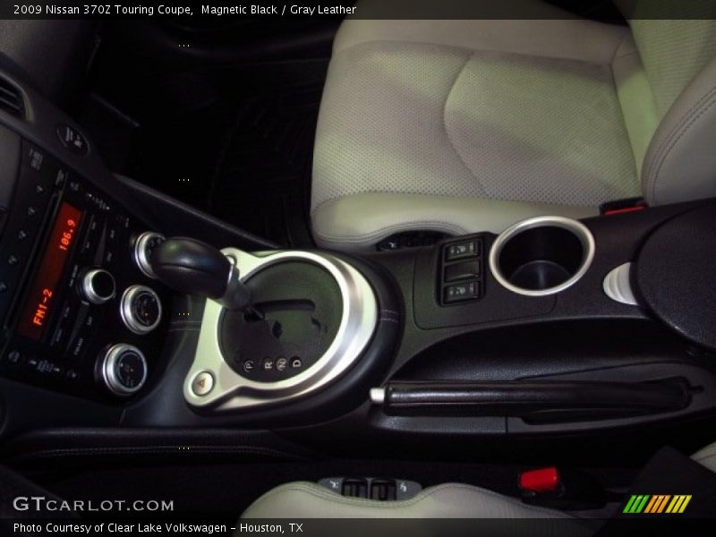 Magnetic Black / Gray Leather 2009 Nissan 370Z Touring Coupe