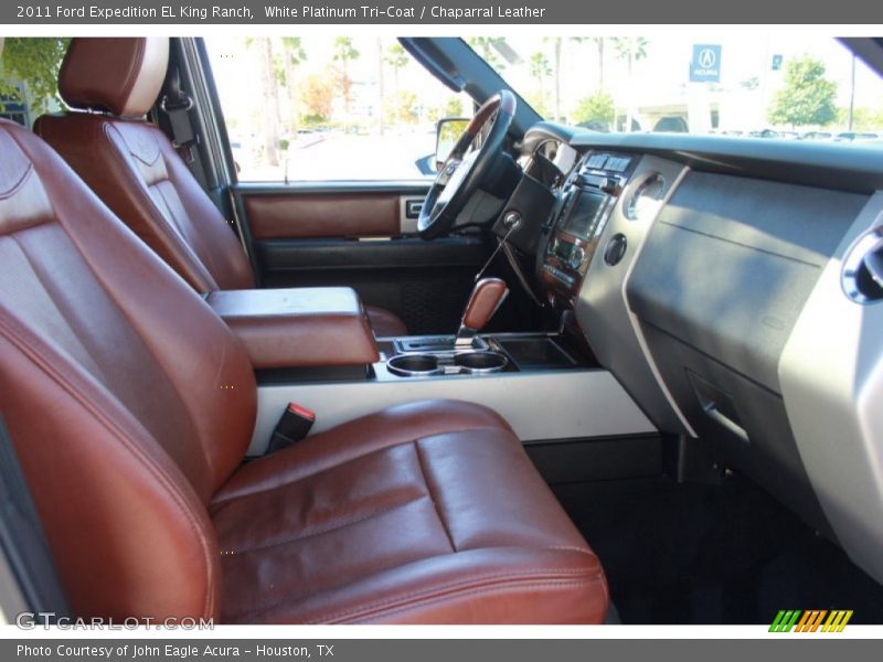 White Platinum Tri-Coat / Chaparral Leather 2011 Ford Expedition EL King Ranch