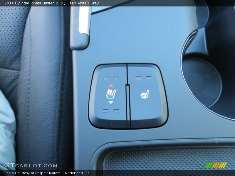 Pearl White / Gray 2014 Hyundai Sonata Limited 2.0T