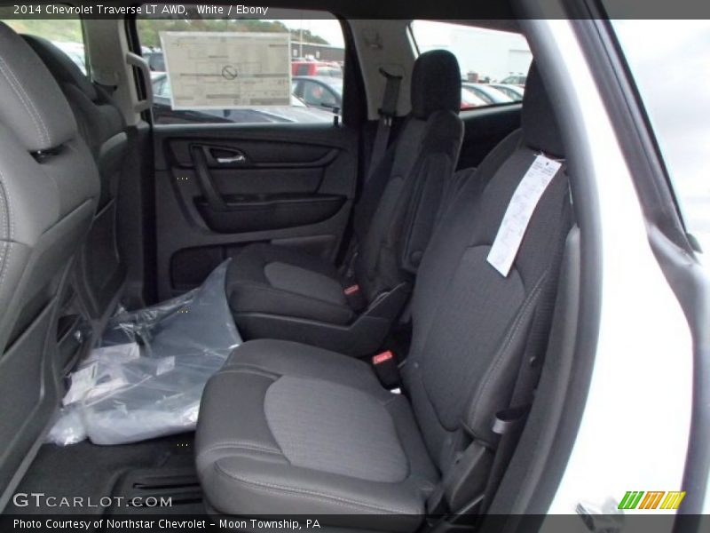 White / Ebony 2014 Chevrolet Traverse LT AWD