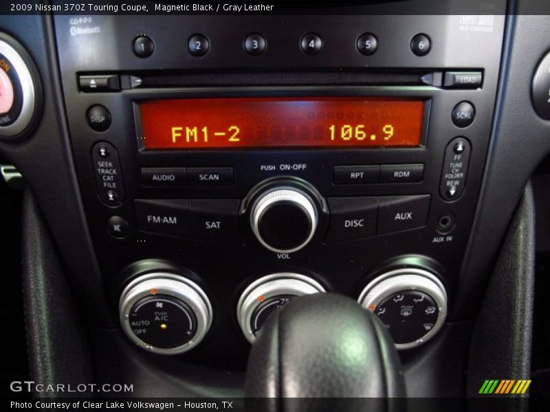 Magnetic Black / Gray Leather 2009 Nissan 370Z Touring Coupe