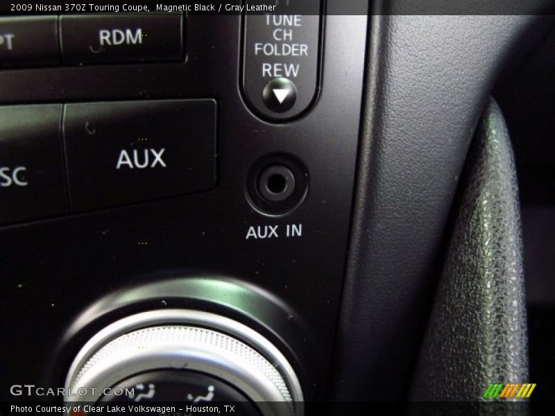 Magnetic Black / Gray Leather 2009 Nissan 370Z Touring Coupe