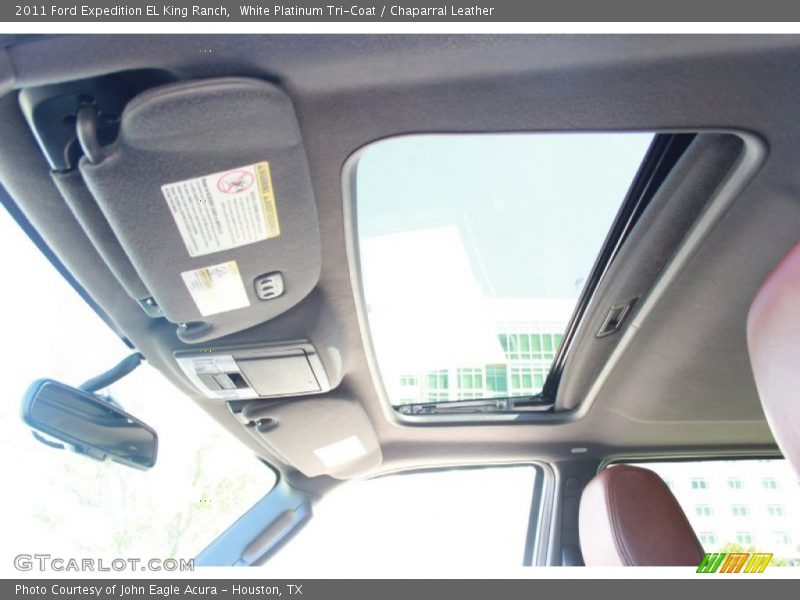 White Platinum Tri-Coat / Chaparral Leather 2011 Ford Expedition EL King Ranch