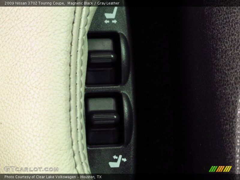 Magnetic Black / Gray Leather 2009 Nissan 370Z Touring Coupe
