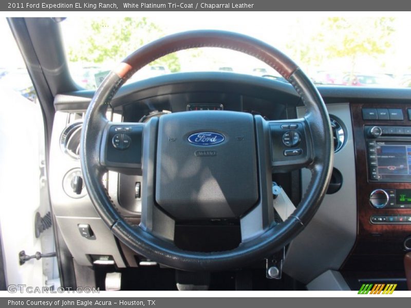White Platinum Tri-Coat / Chaparral Leather 2011 Ford Expedition EL King Ranch