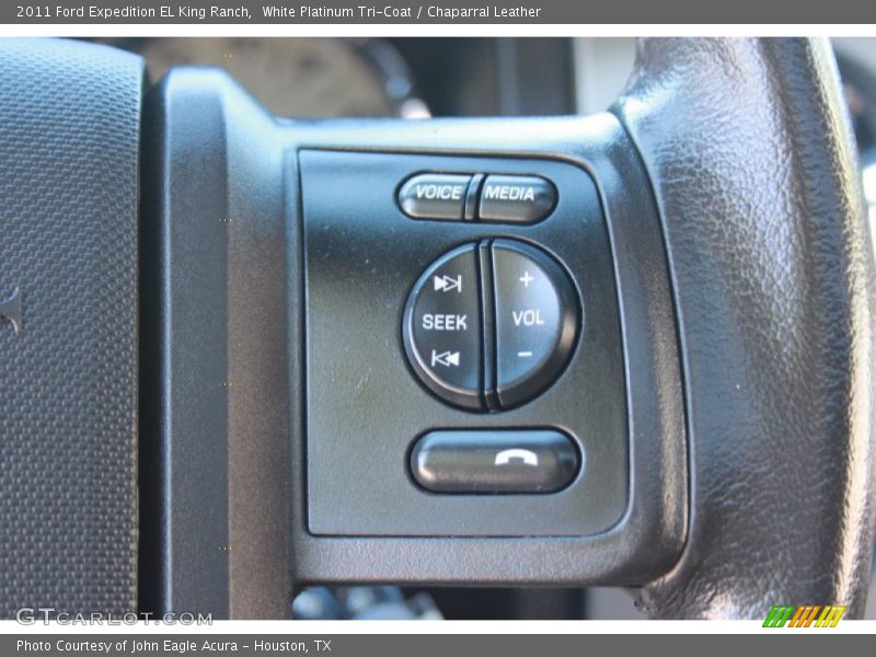 White Platinum Tri-Coat / Chaparral Leather 2011 Ford Expedition EL King Ranch
