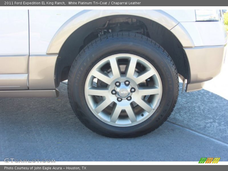 White Platinum Tri-Coat / Chaparral Leather 2011 Ford Expedition EL King Ranch