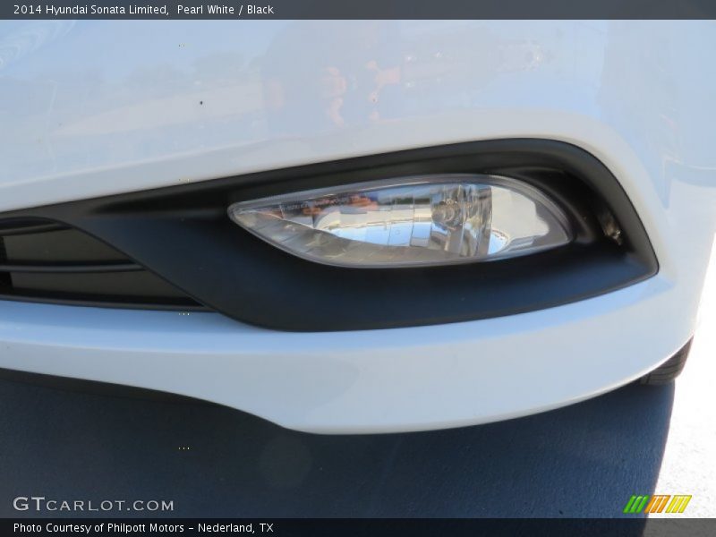 Pearl White / Black 2014 Hyundai Sonata Limited