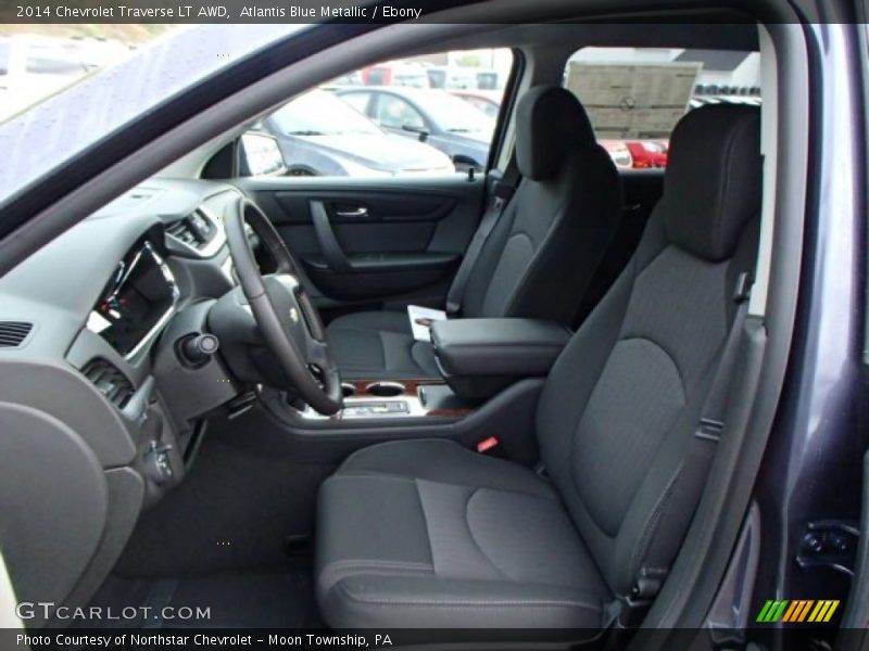 Atlantis Blue Metallic / Ebony 2014 Chevrolet Traverse LT AWD
