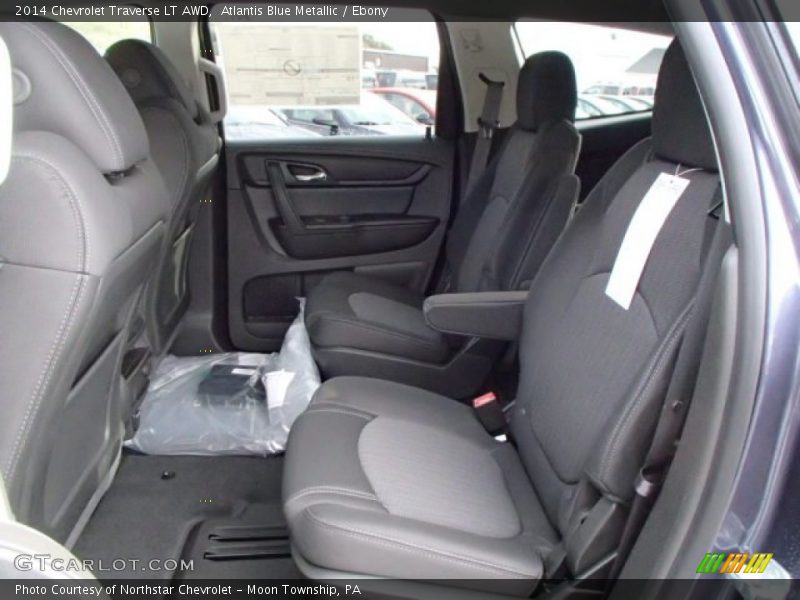 Atlantis Blue Metallic / Ebony 2014 Chevrolet Traverse LT AWD