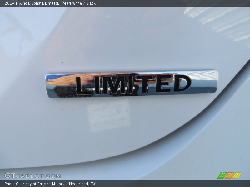 Pearl White / Black 2014 Hyundai Sonata Limited