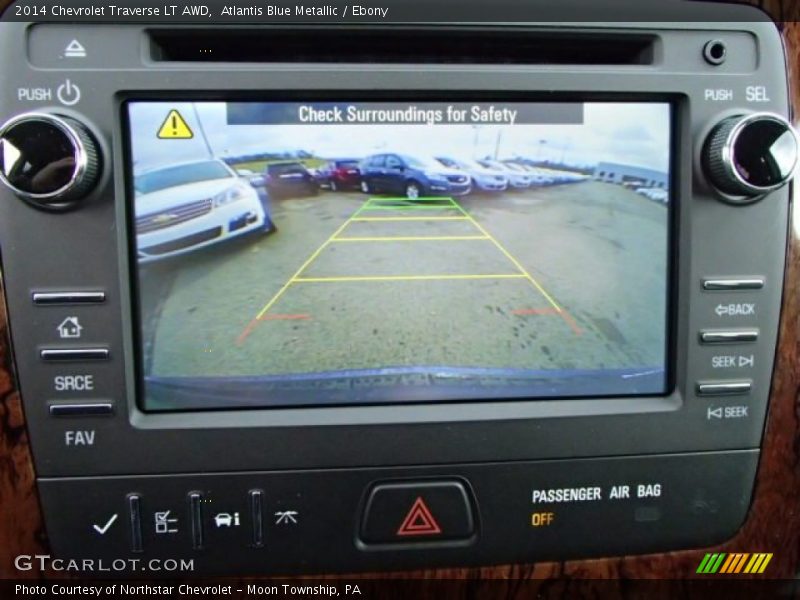 Atlantis Blue Metallic / Ebony 2014 Chevrolet Traverse LT AWD