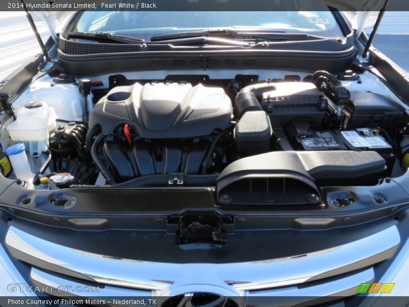 Pearl White / Black 2014 Hyundai Sonata Limited