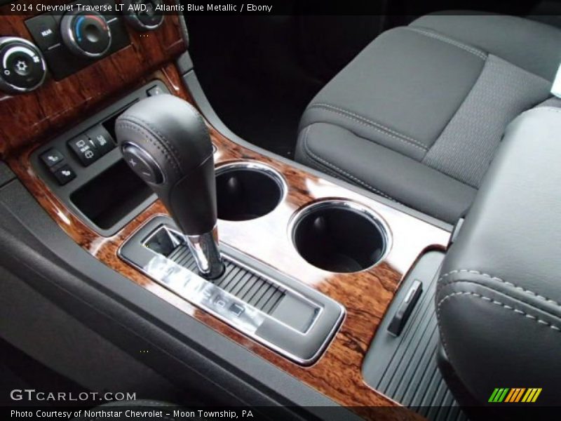 Atlantis Blue Metallic / Ebony 2014 Chevrolet Traverse LT AWD
