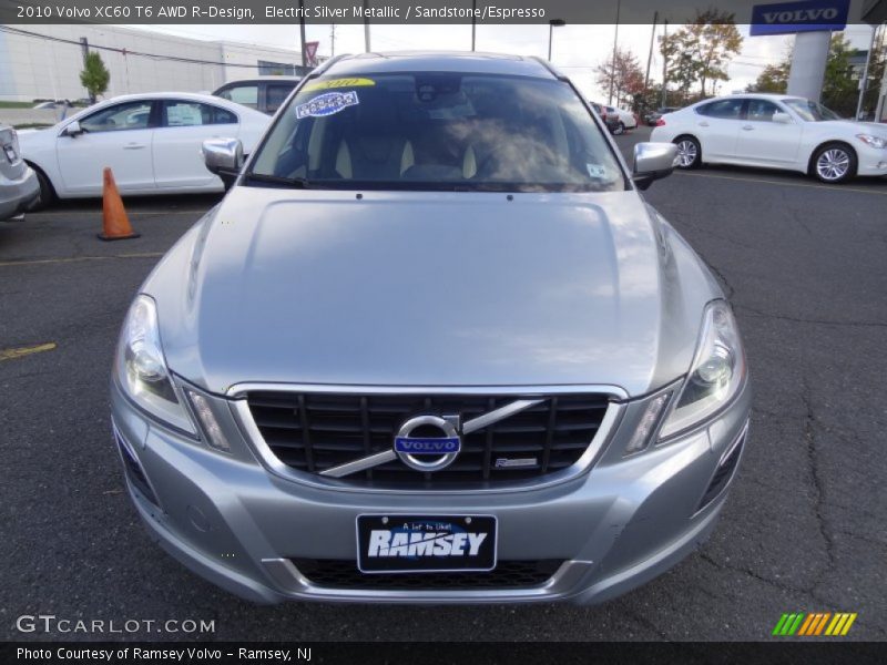Electric Silver Metallic / Sandstone/Espresso 2010 Volvo XC60 T6 AWD R-Design