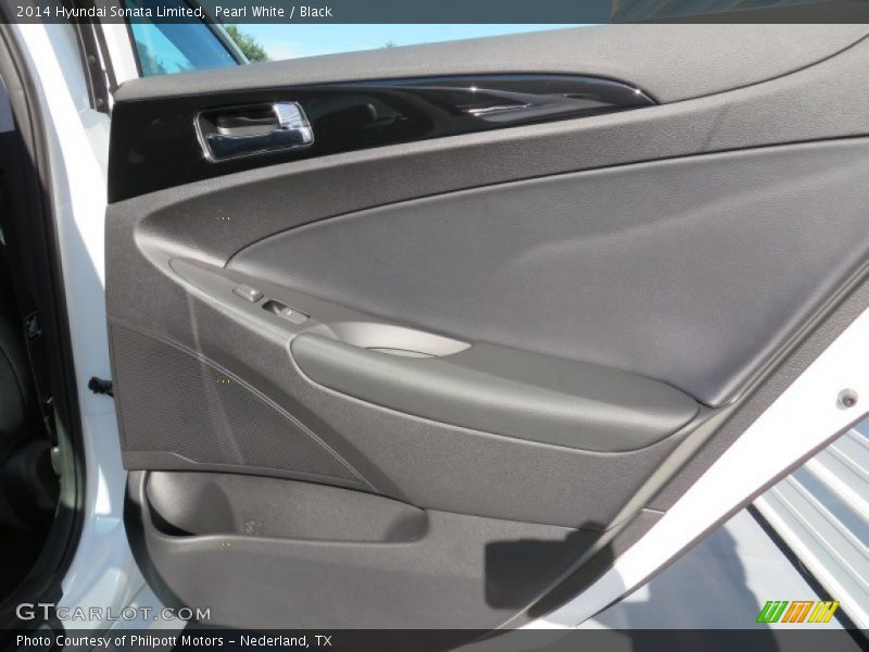 Pearl White / Black 2014 Hyundai Sonata Limited