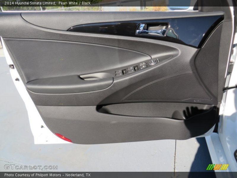 Pearl White / Black 2014 Hyundai Sonata Limited