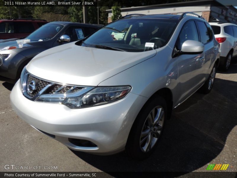 Brilliant Silver / Black 2011 Nissan Murano LE AWD