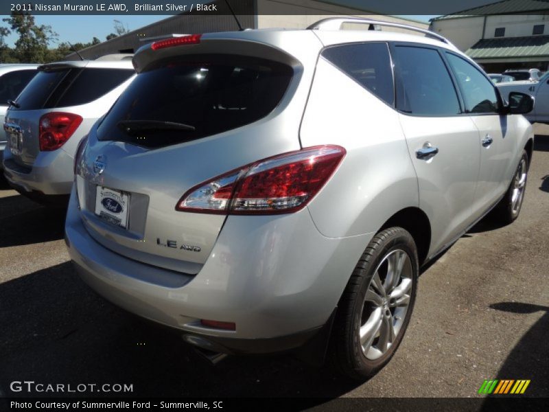 Brilliant Silver / Black 2011 Nissan Murano LE AWD