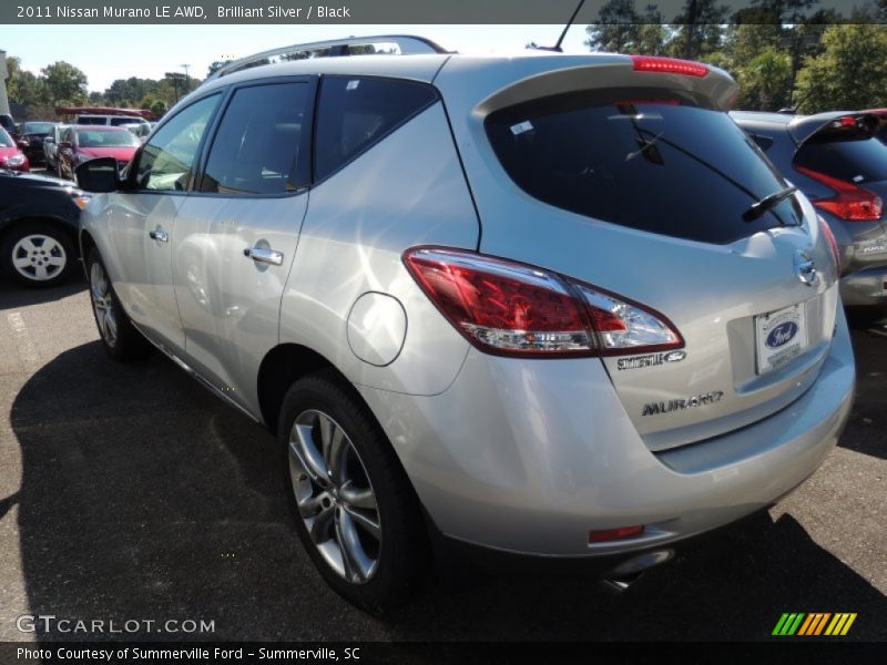 Brilliant Silver / Black 2011 Nissan Murano LE AWD