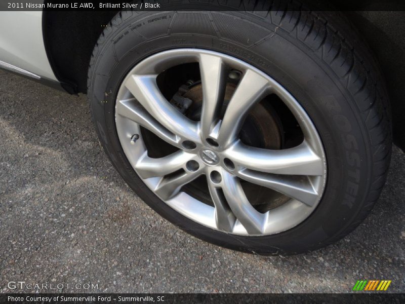 Brilliant Silver / Black 2011 Nissan Murano LE AWD