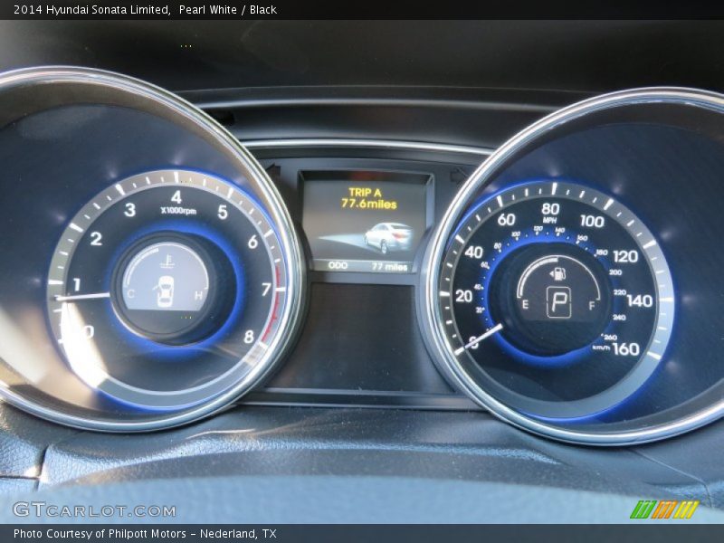 Pearl White / Black 2014 Hyundai Sonata Limited