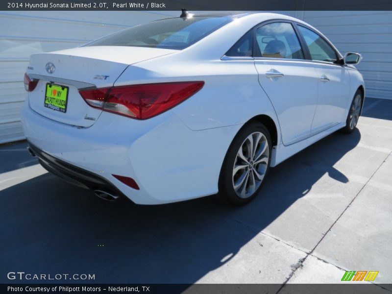 Pearl White / Black 2014 Hyundai Sonata Limited 2.0T