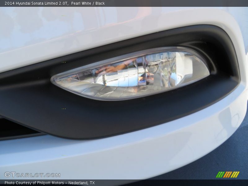 Pearl White / Black 2014 Hyundai Sonata Limited 2.0T