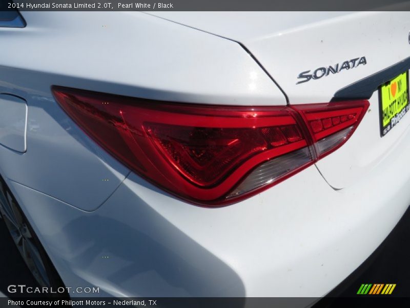 Pearl White / Black 2014 Hyundai Sonata Limited 2.0T