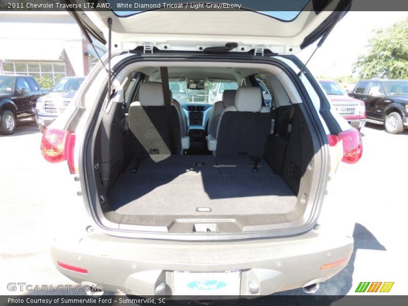 White Diamond Tricoat / Light Gray/Ebony 2011 Chevrolet Traverse LTZ AWD