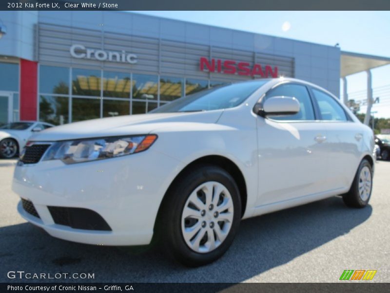 Clear White / Stone 2012 Kia Forte LX