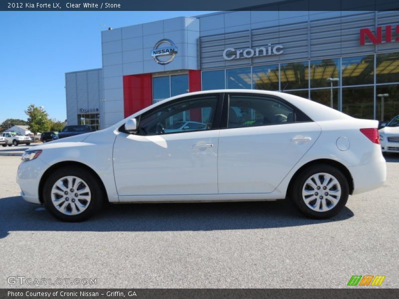 Clear White / Stone 2012 Kia Forte LX