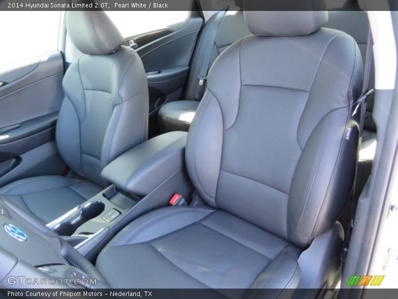 Pearl White / Black 2014 Hyundai Sonata Limited 2.0T