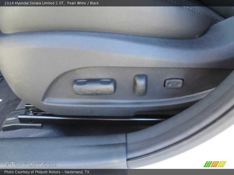 Pearl White / Black 2014 Hyundai Sonata Limited 2.0T