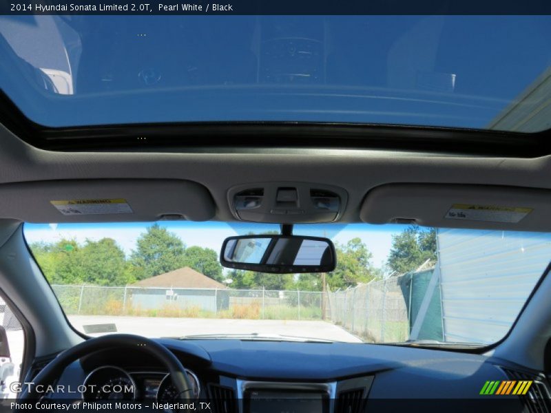 Pearl White / Black 2014 Hyundai Sonata Limited 2.0T