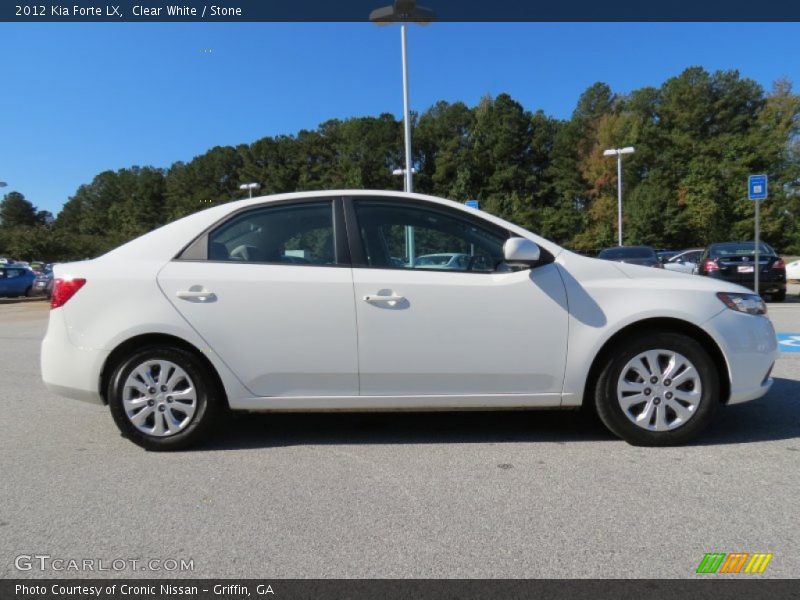 Clear White / Stone 2012 Kia Forte LX