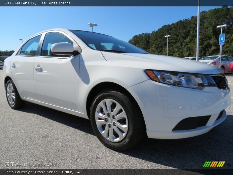 Clear White / Stone 2012 Kia Forte LX