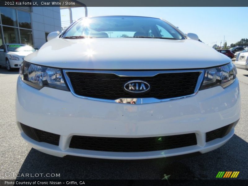 Clear White / Stone 2012 Kia Forte LX