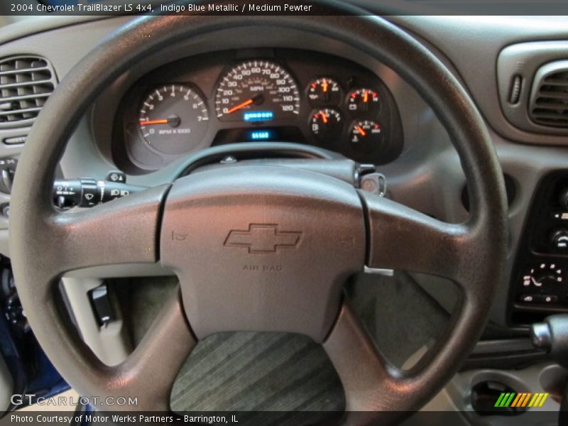 Indigo Blue Metallic / Medium Pewter 2004 Chevrolet TrailBlazer LS 4x4