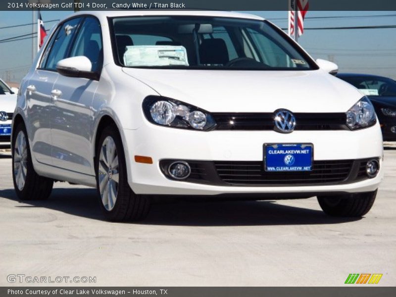 Candy White / Titan Black 2014 Volkswagen Golf TDI 4 Door