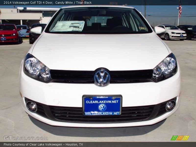 Candy White / Titan Black 2014 Volkswagen Golf TDI 4 Door