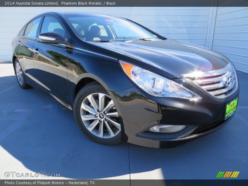 Phantom Black Metallic / Black 2014 Hyundai Sonata Limited